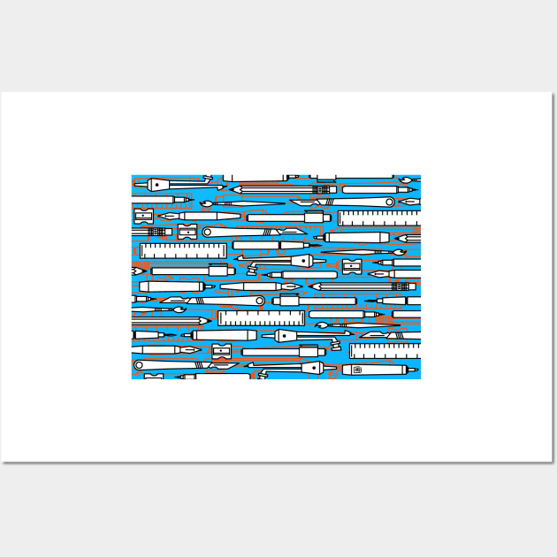 illustrator blue Wall Art by matjackson